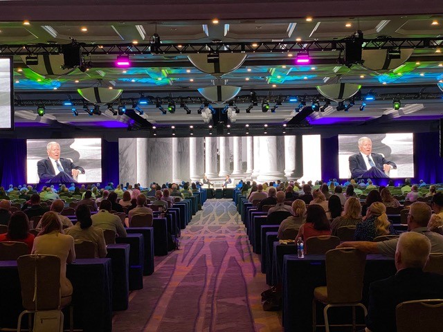 General session with live camera on screen